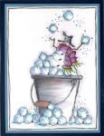 Juggling Snowman Card